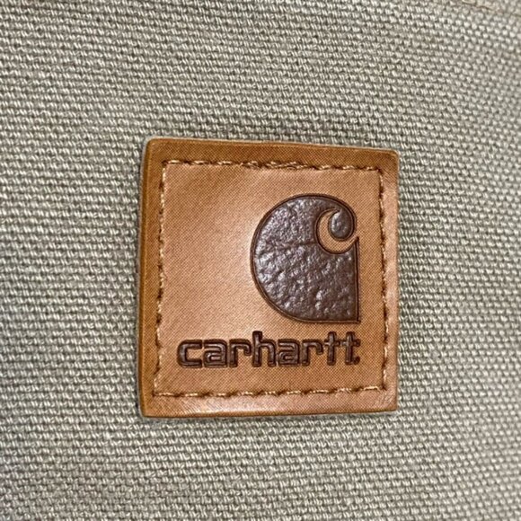 Carhartt B11 Original Dungaree Work Pants 32x32 — Khaki Duck Canvas Utility - Picture 9 of 10